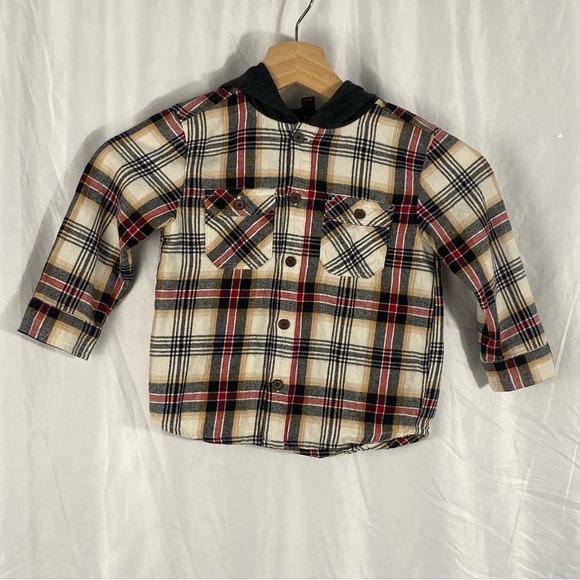 art class Other - Art Class Toddler Boy Hooded Flannel Long Sleeve Button Up Shirt Size 2T